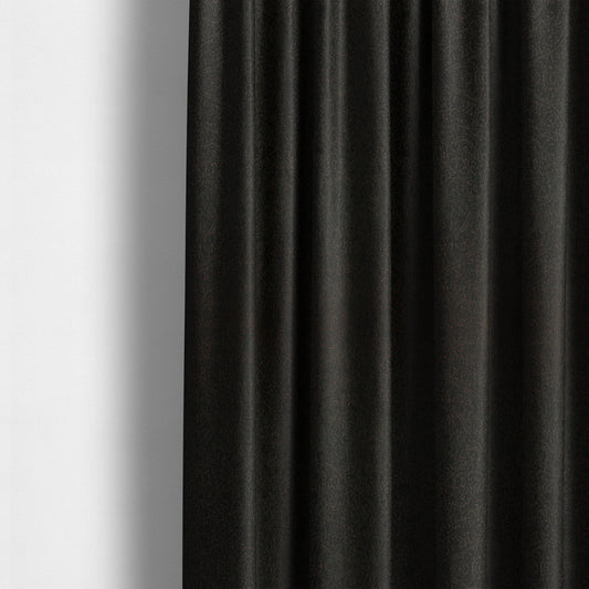 Momentum Damask Pattern Quality Soft Chenille Upholstery Fabric In Black Colour MSS-37 - Made To Measure Curtains