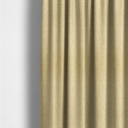 Momentum Damask Pattern Quality Soft Chenille Upholstery Fabric In Beige Colour MSS-45 - Made To Measure Curtains