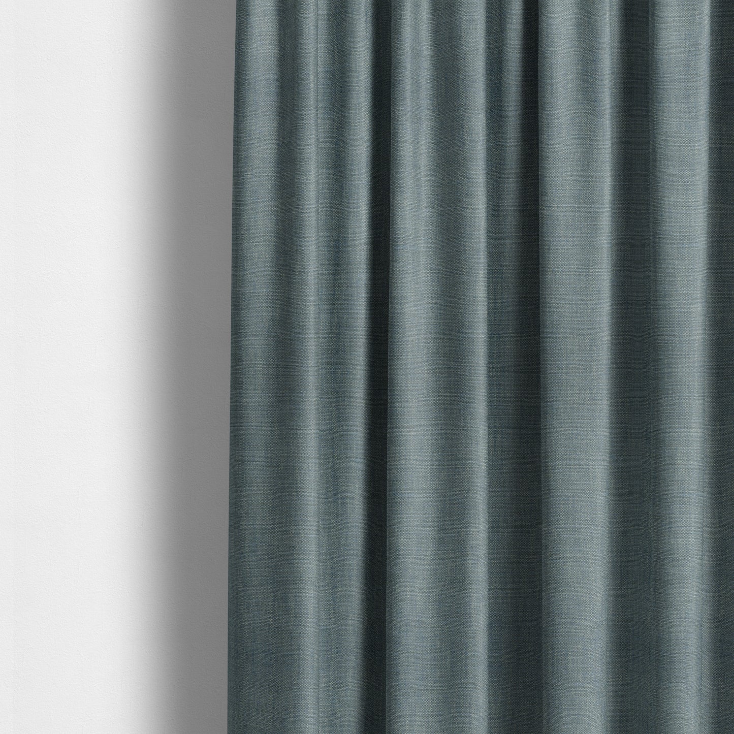 Madagascar Linen Weave Furnishing Fabric In Blue Colour - Made To Measure Curtains