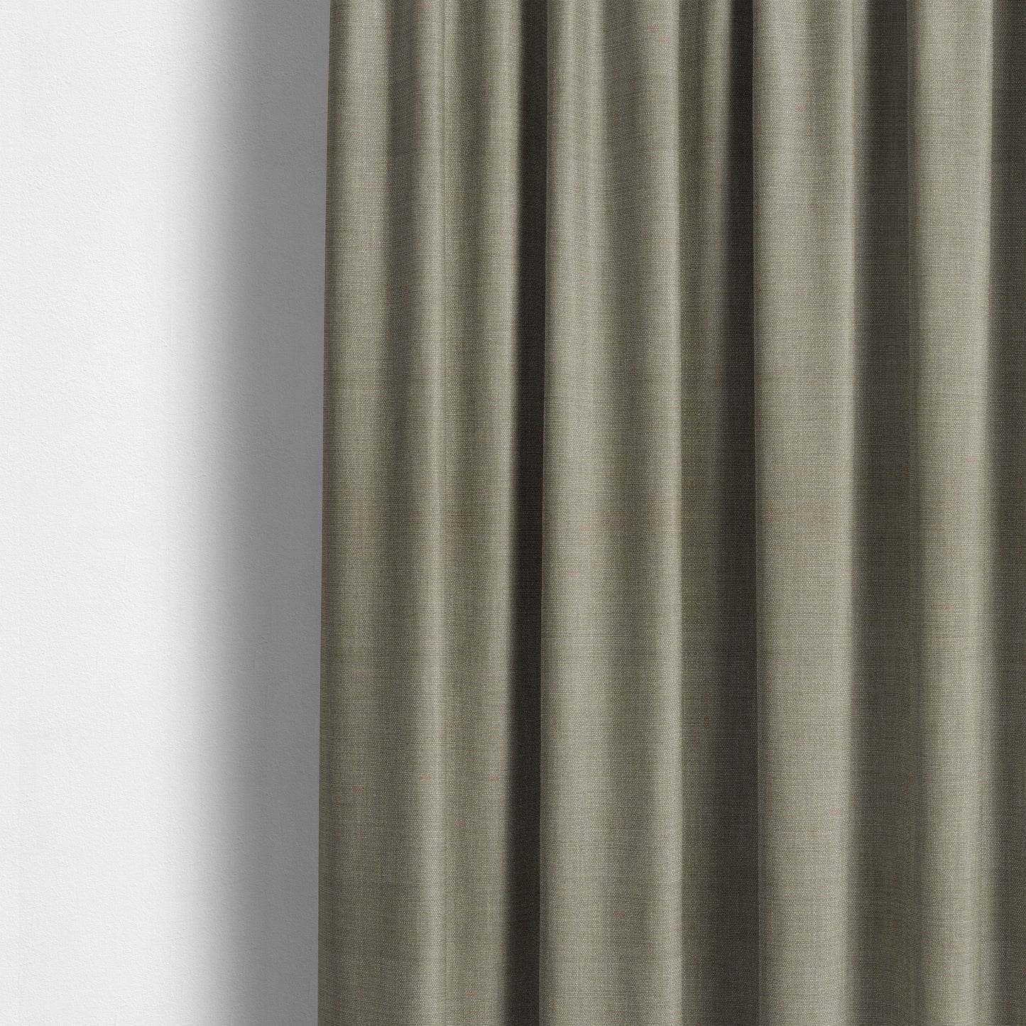 Madagascar Linen Weave Furnishing Fabric In Beige Brown Colour - Made To Measure Curtains