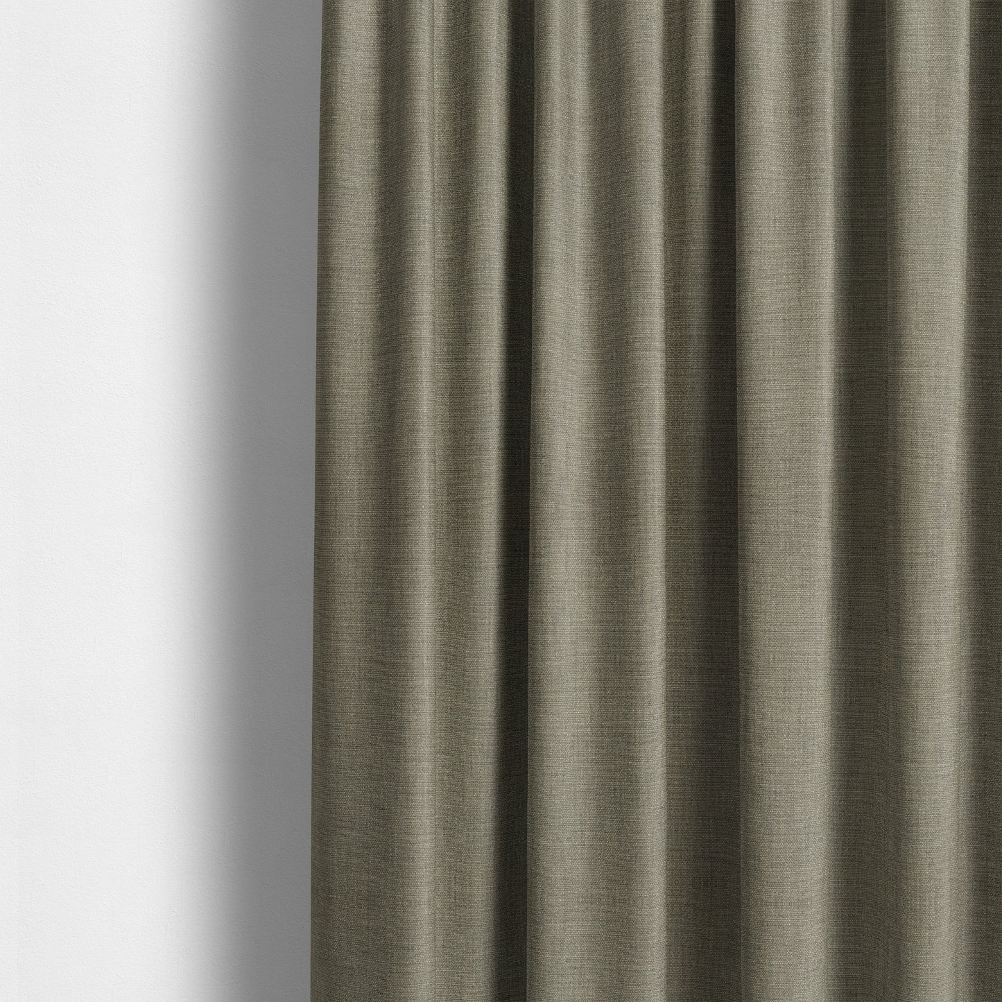 Madagascar Linen Weave Furnishing Fabric In Grey Colour - Made To Measure Curtains