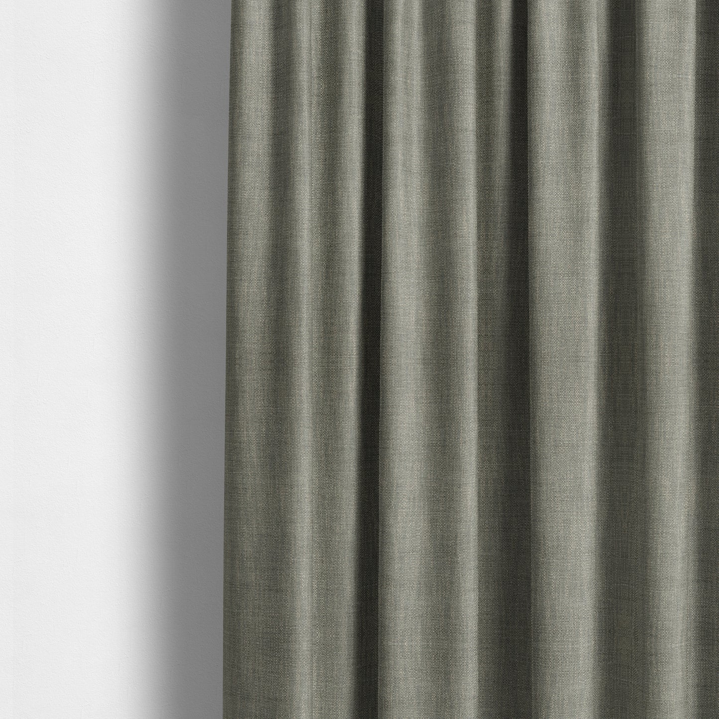 Madagascar Linen Weave Furnishing Fabric In Silver Colour - Made To Measure Curtains