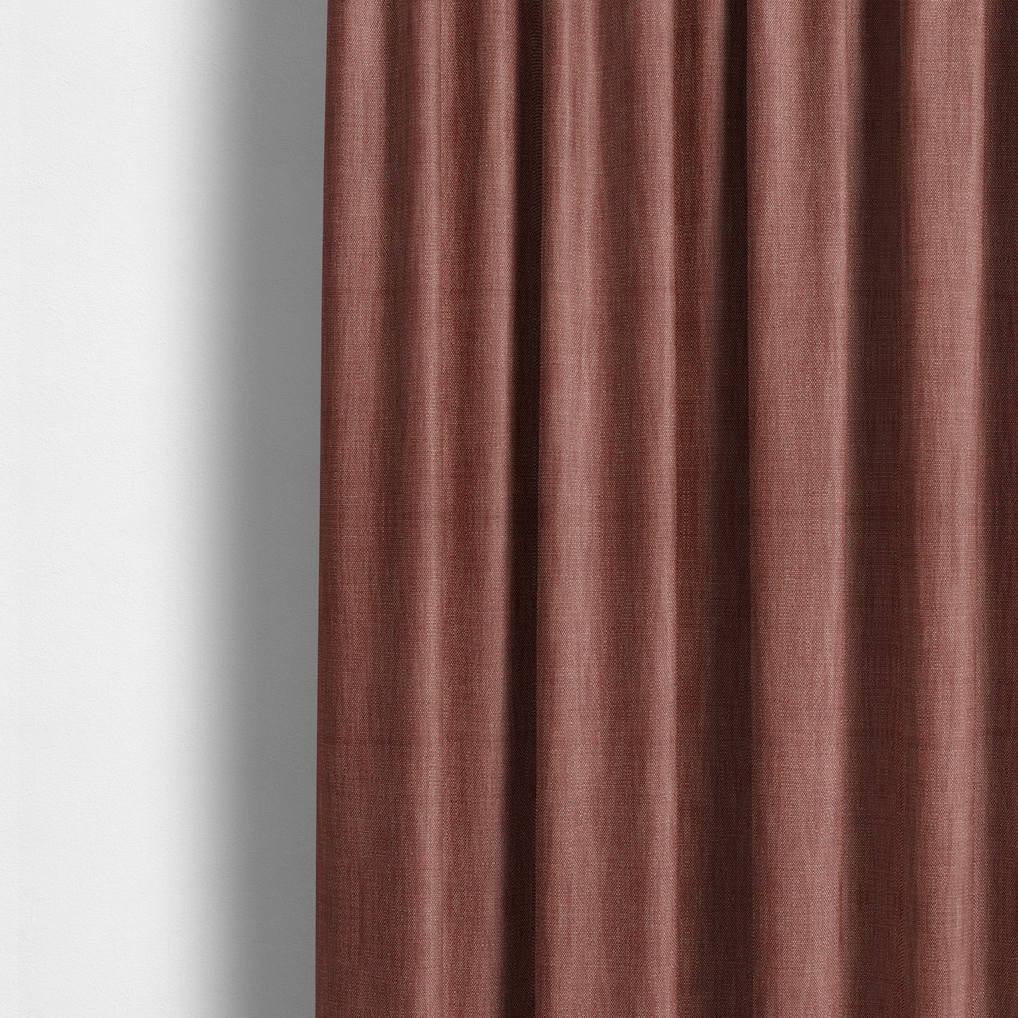 Madagascar Linen Weave Furnishing Fabric In Red Colour - Roman Blinds