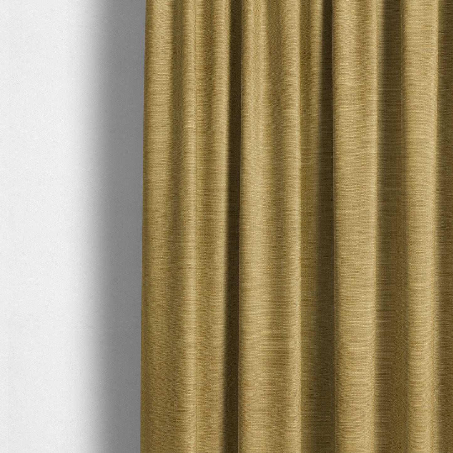 Madagascar Linen Weave Furnishing Fabric In Sunshine Yellow Colour - Made To Measure Curtains