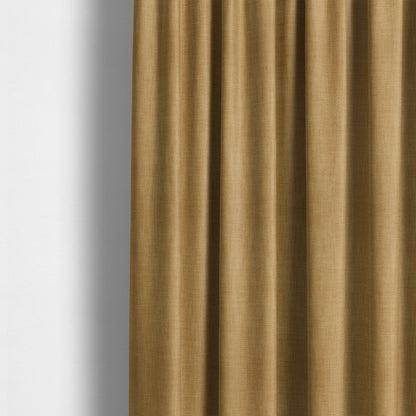 Madagascar Linen Weave Furnishing Fabric In Yellow Colour - Made To Measure Curtains