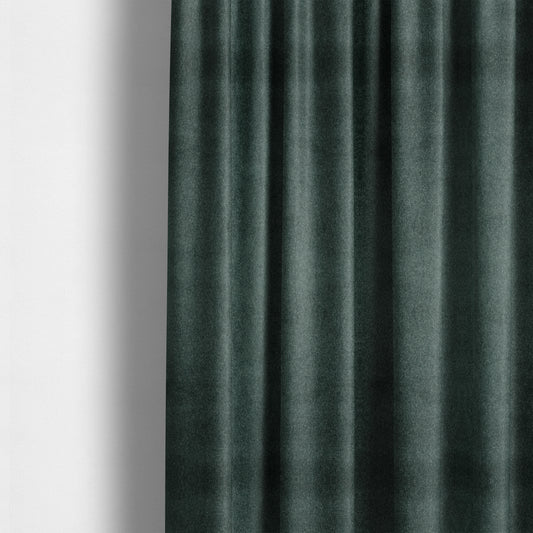 Marola Linen Velvet Soft Textured Speckled Fabric In Dark Teal Colour - Made To Measure Curtains