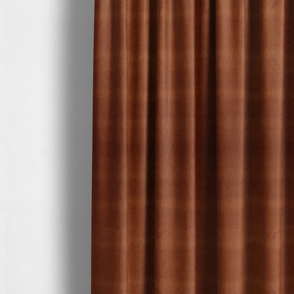 Marola Linen Velvet Soft Textured Speckled Fabric In Orange Colour - Made To Measure Curtains