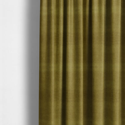 Marola Linen Velvet Soft Textured Speckled Fabric In Green Colour - Made To Measure Curtains