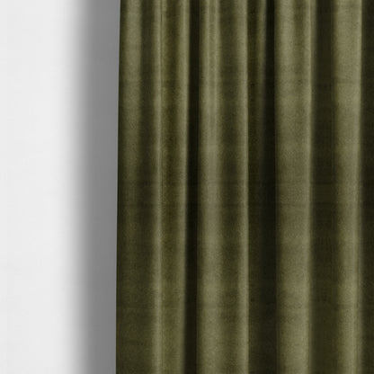 Marola Linen Velvet Soft Textured Speckled Fabric In Dark Green Colour - Made To Measure Curtains