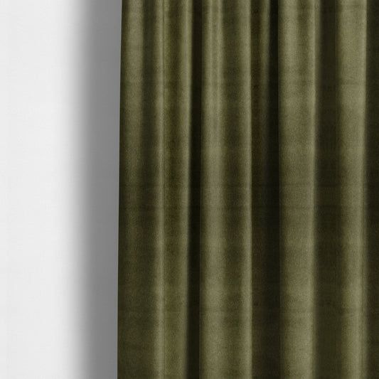 Marola Linen Velvet Soft Textured Speckled Fabric In Dark Green Colour - Made To Measure Curtains