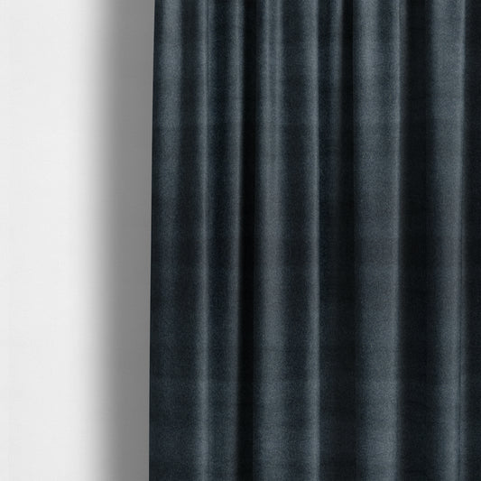 Marola Linen Velvet Soft Textured Speckled Fabric In Navy Blue Colour - Made To Measure Curtains