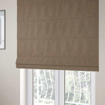 Mary Basket Weave Soft Chenille In Beige Colour Upholstery Fabric - Roman Blinds