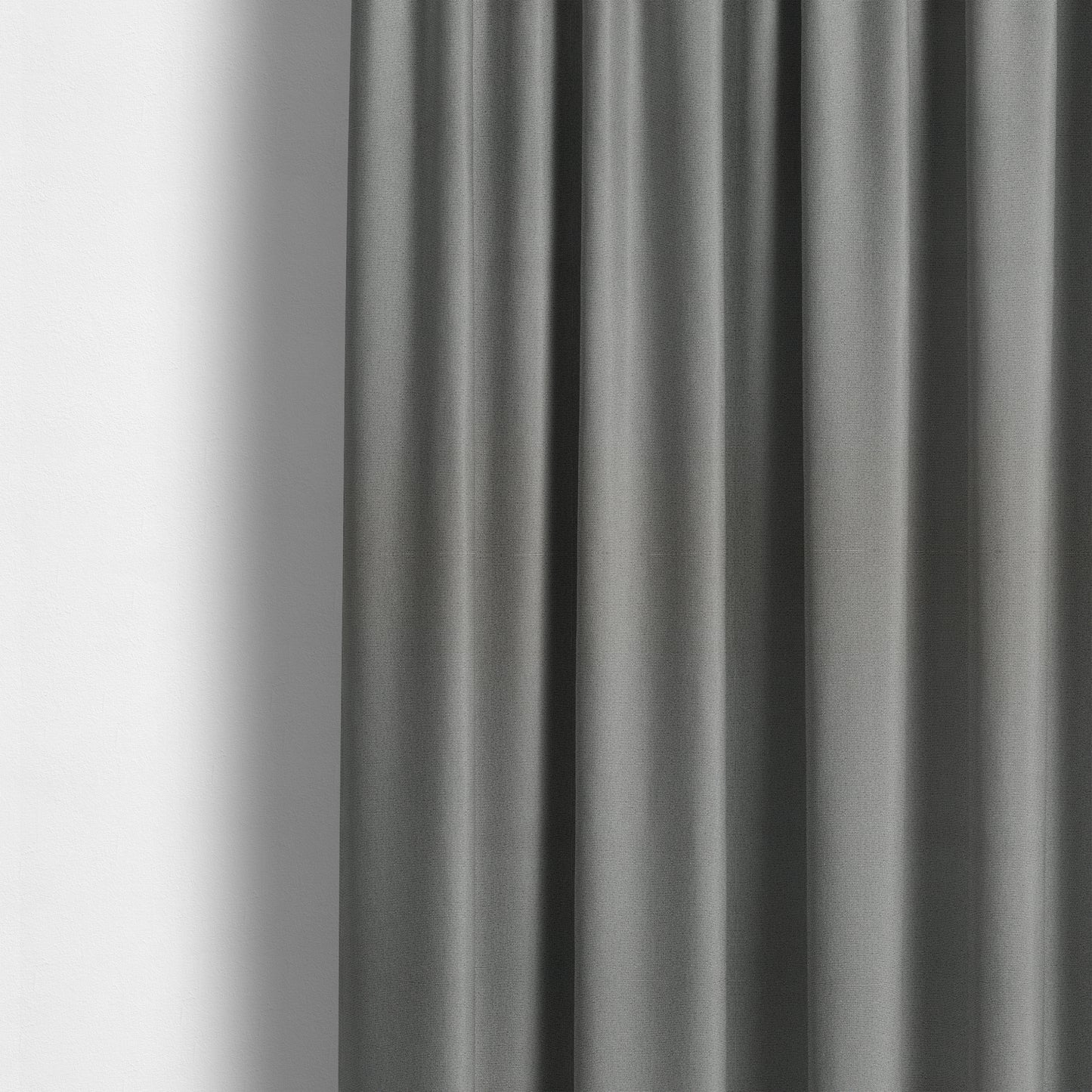 Mehari Linen Effect Flat Weave Semi Plain Upholstery Fabric In Silver Grey Colour - Made To Measure Curtains