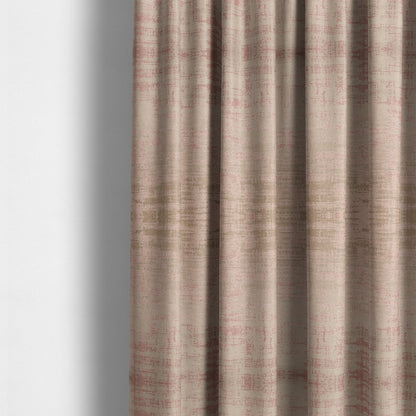 Milan Semi Plain Abstract Soft Velvet Upholstery Furnishing Fabric In Pink - Made To Measure Curtains