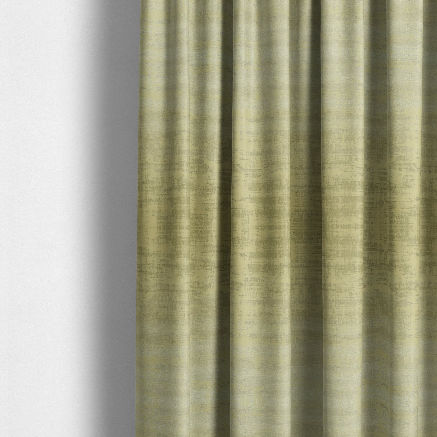 Milan Semi Plain Abstract Soft Velvet Upholstery Furnishing Fabric In Beige - Made To Measure Curtains