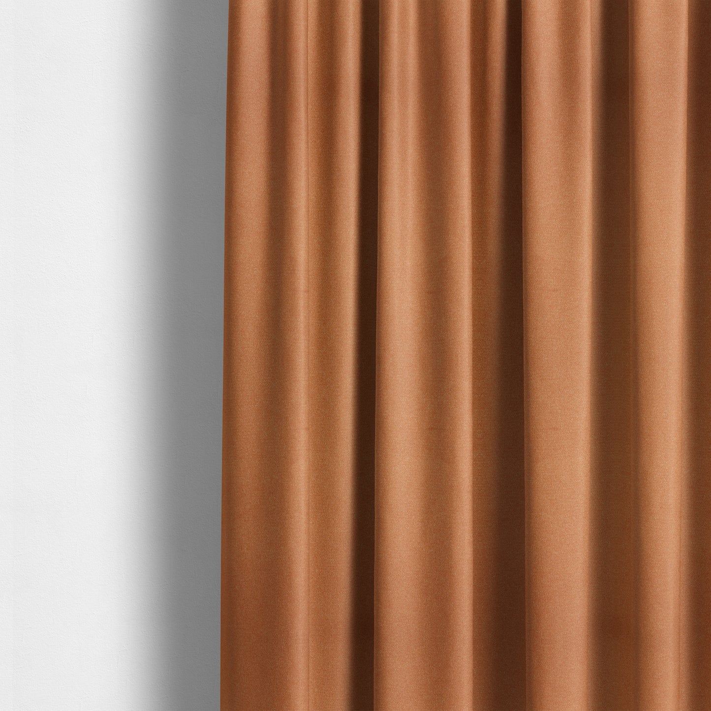 Modena Soft Velvet Material Furnishing Fabric Orange Colour - Made To Measure Curtains