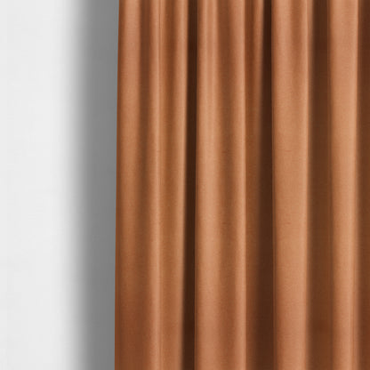 Modena Soft Velvet Material Furnishing Fabric Orange Colour - Made To Measure Curtains