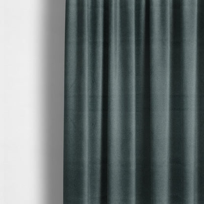 Modena Soft Velvet Material Furnishing Fabric Blue Colour - Made To Measure Curtains