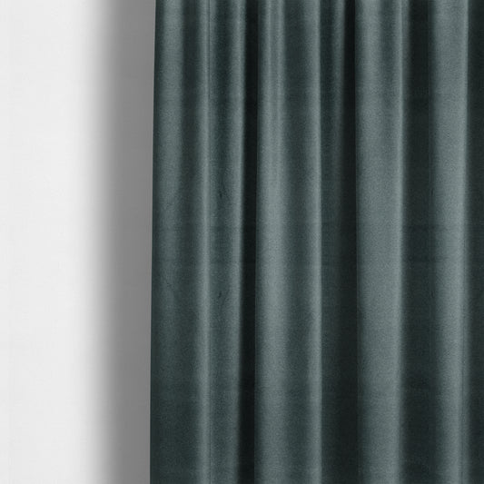 Modena Soft Velvet Material Furnishing Fabric Blue Colour - Made To Measure Curtains