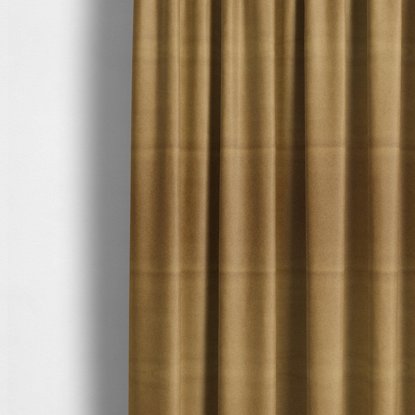 Modena Soft Velvet Material Furnishing Fabric Gold Colour - Made To Measure Curtains