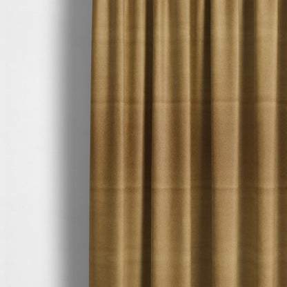 Modena Soft Velvet Material Furnishing Fabric Gold Colour - Made To Measure Curtains