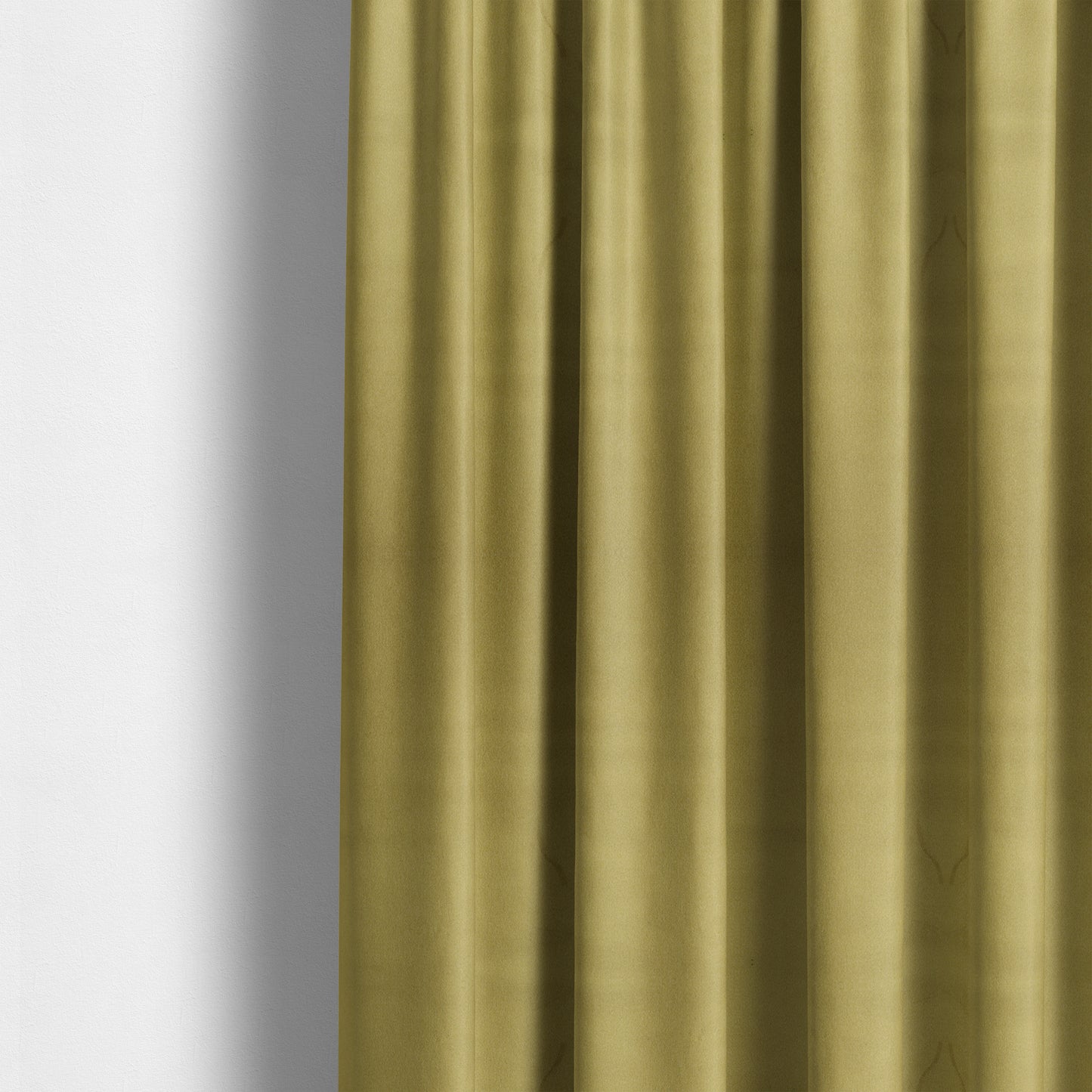 Modena Soft Velvet Material Furnishing Fabric Yellow Colour - Made To Measure Curtains