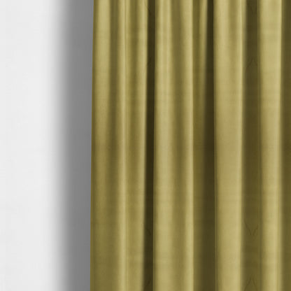 Modena Soft Velvet Material Furnishing Fabric Yellow Colour - Made To Measure Curtains