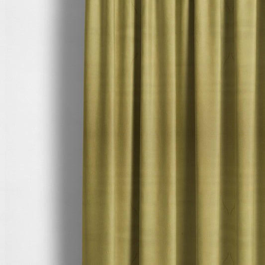 Modena Soft Velvet Material Furnishing Fabric Yellow Colour - Made To Measure Curtains