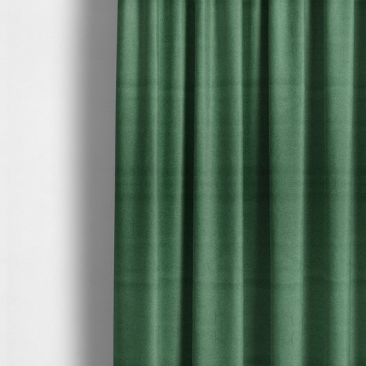 Modena Soft Velvet Material Furnishing Fabric Apple Green Colour - Made To Measure Curtains