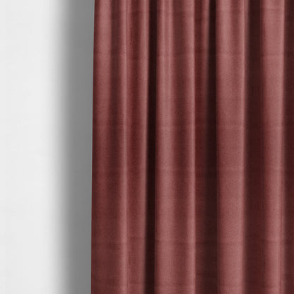 Modena Soft Velvet Material Furnishing Fabric Red Colour - Made To Measure Curtains