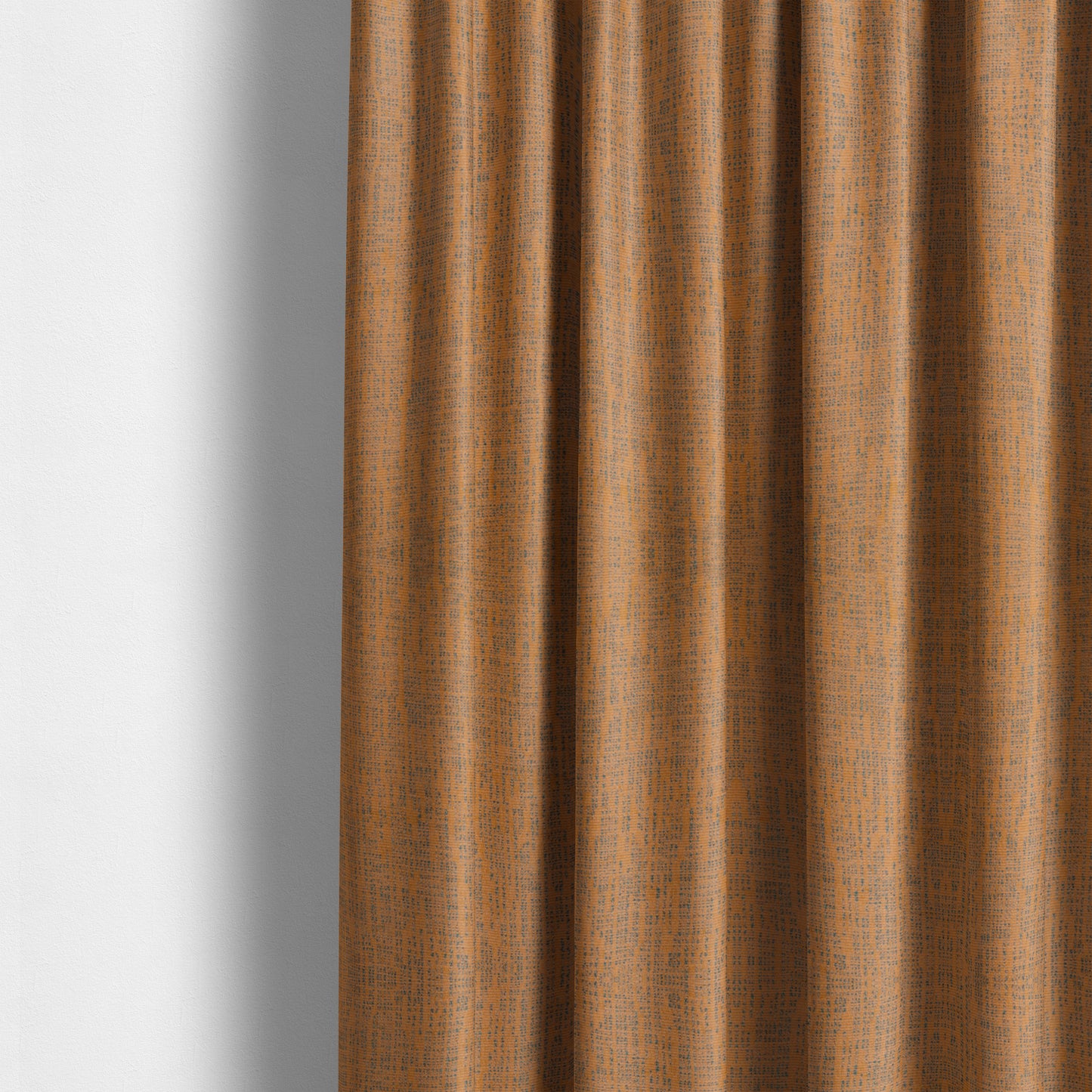 Monarch Beautifully Woven Soft Textured Semi Plain Chenille Material Orange Upholstery Fabrics - Made To Measure Curtains