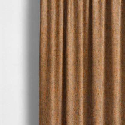 Monarch Beautifully Woven Soft Textured Semi Plain Chenille Material Orange Upholstery Fabrics - Made To Measure Curtains