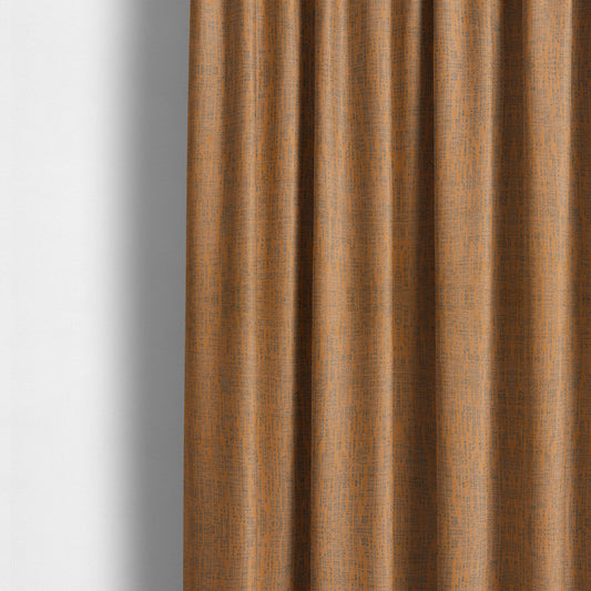 Monarch Beautifully Woven Soft Textured Semi Plain Chenille Material Orange Upholstery Fabrics - Made To Measure Curtains