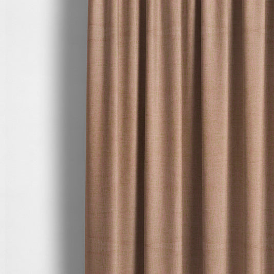 Monarch Beautifully Woven Soft Textured Semi Plain Chenille Material Pink Upholstery Fabrics - Made To Measure Curtains