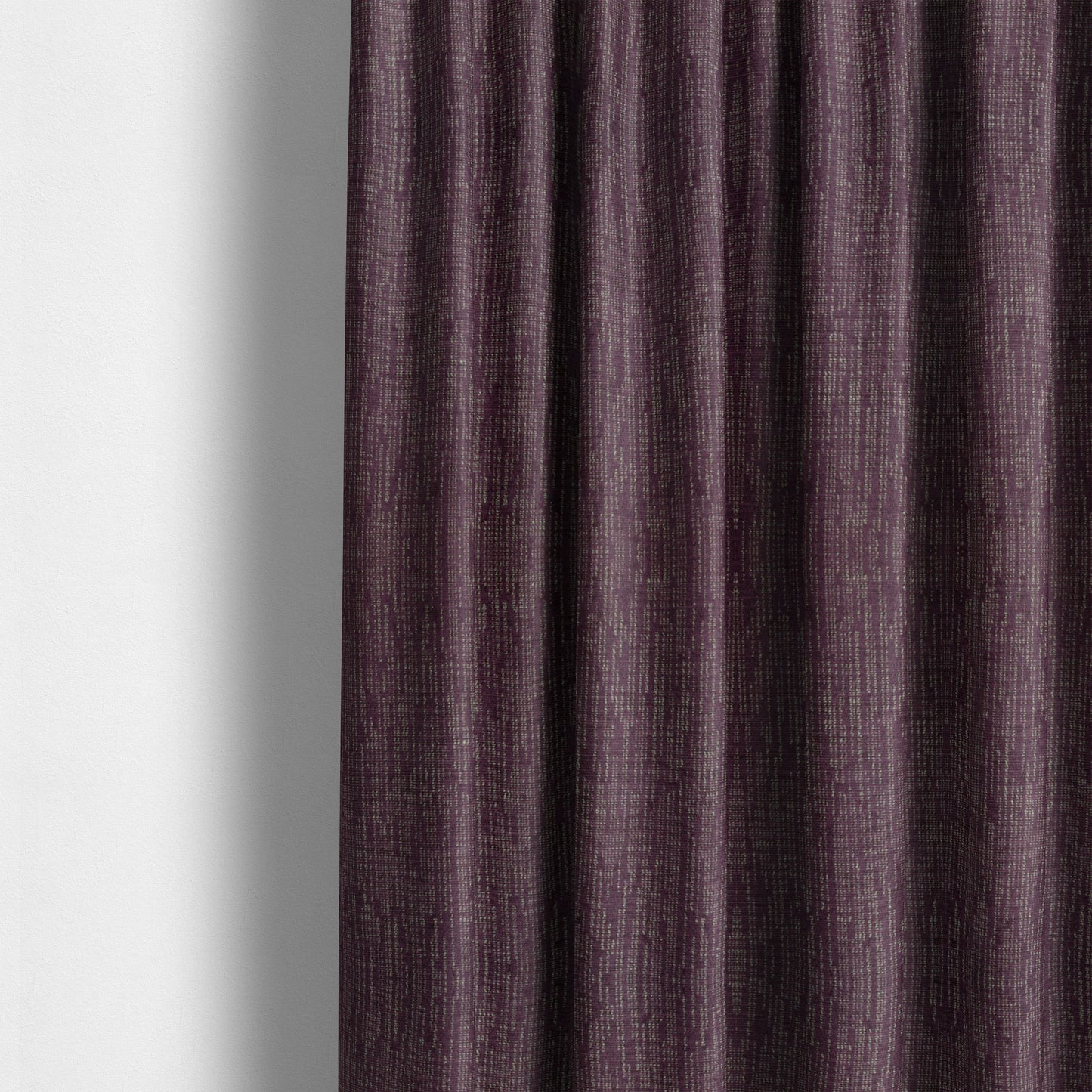 Monarch Beautifully Woven Soft Textured Semi Plain Chenille Material Purple Upholstery Fabrics - Made To Measure Curtains