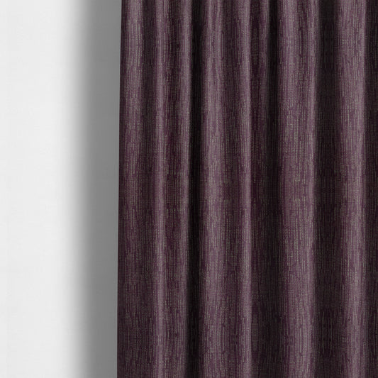 Monarch Beautifully Woven Soft Textured Semi Plain Chenille Material Purple Upholstery Fabrics - Made To Measure Curtains