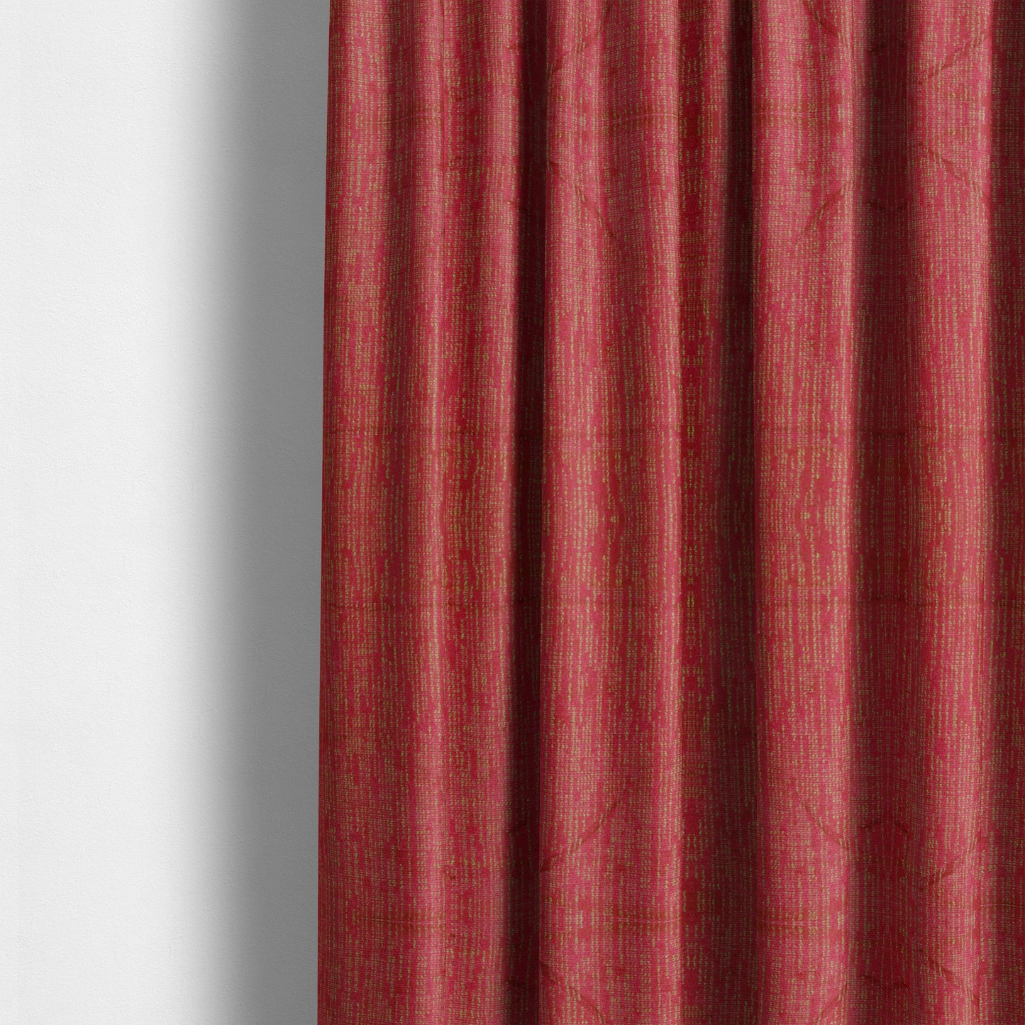 Monarch Beautifully Woven Soft Textured Semi Plain Chenille Material Red Burgundy Upholstery Fabrics - Made To Measure Curtains