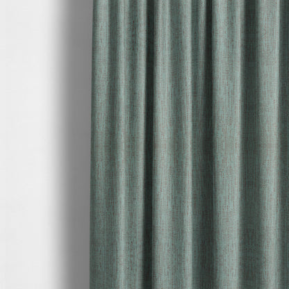 Monarch Beautifully Woven Soft Textured Semi Plain Chenille Material Blue Grey Upholstery Fabrics - Made To Measure Curtains