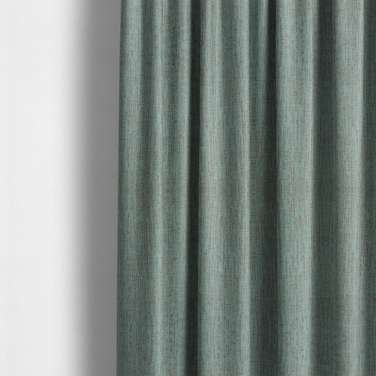 Monarch Beautifully Woven Soft Textured Semi Plain Chenille Material Blue Grey Upholstery Fabrics - Made To Measure Curtains