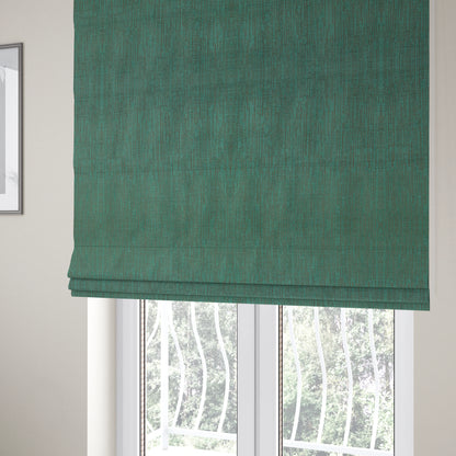 Monarch Beautifully Woven Soft Textured Semi Plain Chenille Material Teal Blue Upholstery Fabrics - Roman Blinds