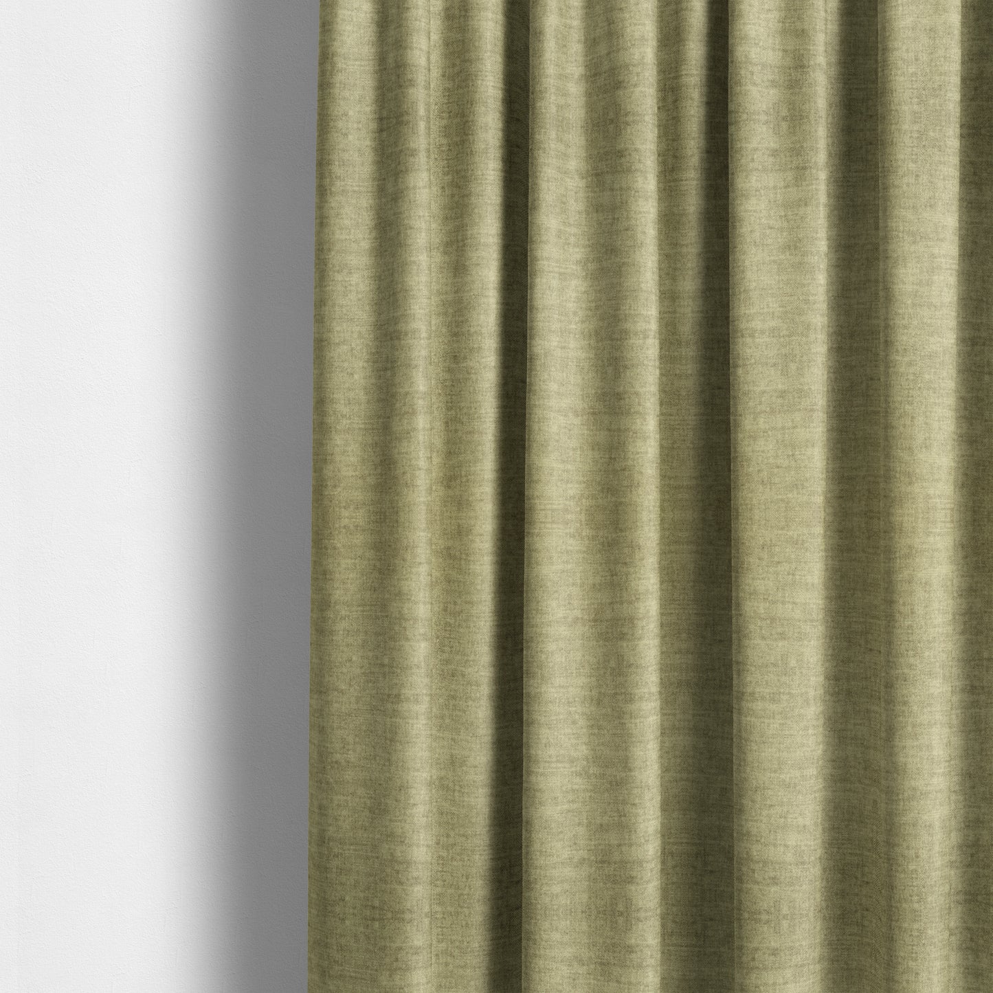 Muse Aged Finish Effect Soft Velvet Upholstery Furnishing Fabric Cream Colour - Made To Measure Curtains