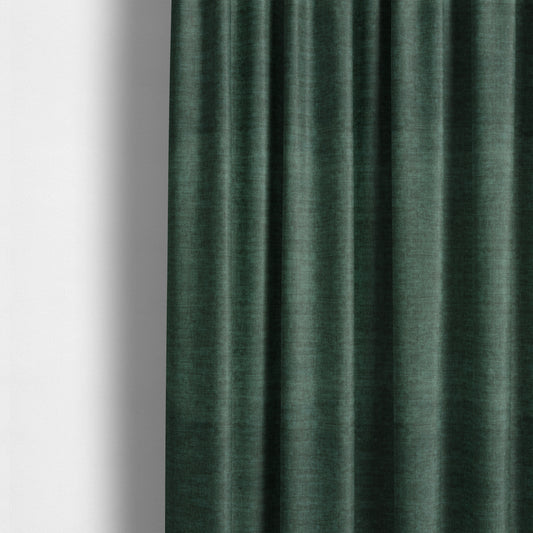 Muse Aged Finish Effect Soft Velvet Upholstery Furnishing Fabric Navy Blue Colour - Made To Measure Curtains