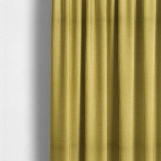 Natural Flat Weave Plain Upholstery Fabric In Yellow Colour - Made To Measure Curtains