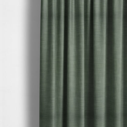 Natural Flat Weave Plain Upholstery Fabric In Charcoal Grey Colour - Made To Measure Curtains