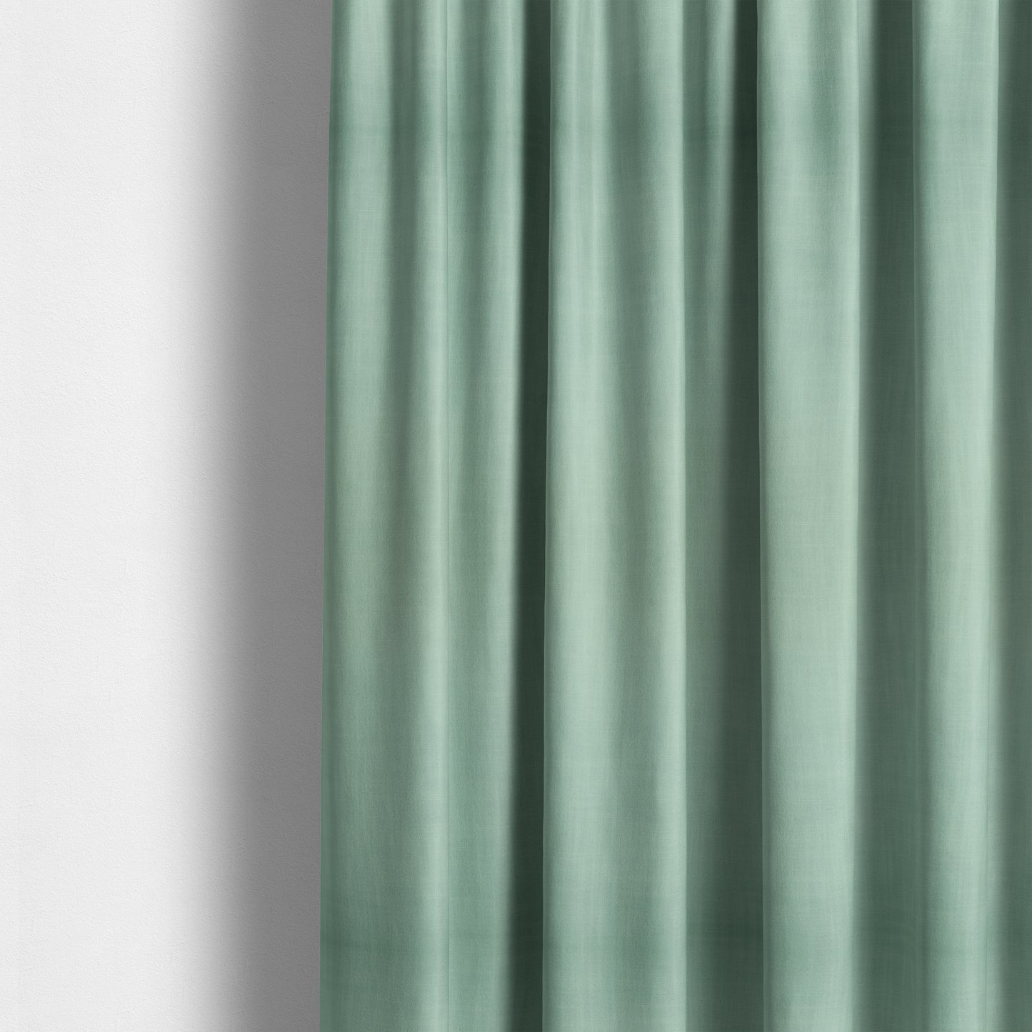 Natural Flat Weave Plain Upholstery Fabric In Light Blue Colour - Made To Measure Curtains