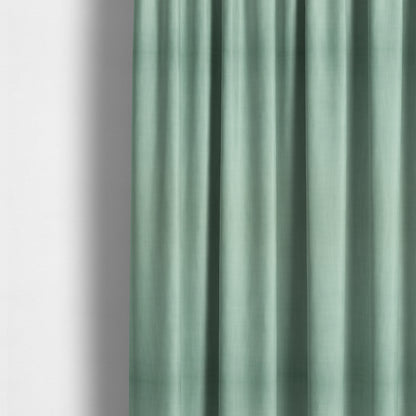 Natural Flat Weave Plain Upholstery Fabric In Light Blue Colour - Made To Measure Curtains