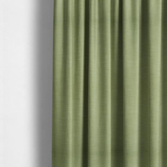 Natural Flat Weave Plain Upholstery Fabric In Lime Green Colour - Made To Measure Curtains