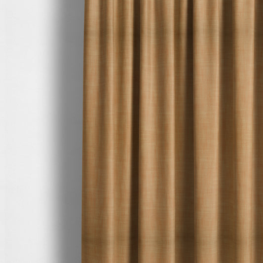 Natural Flat Weave Plain Upholstery Fabric In Orange Colour - Made To Measure Curtains