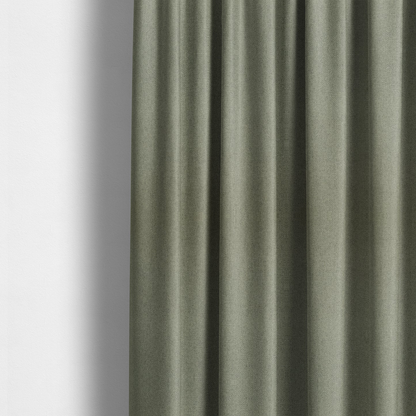 Nepal Basketweave Soft Velour Textured Upholstery Furnishing Fabric Silver Colour - Made To Measure Curtains