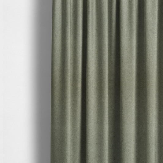 Nepal Basketweave Soft Velour Textured Upholstery Furnishing Fabric Silver Colour - Made To Measure Curtains